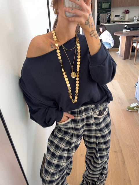 Sweat sans couture - bleu marine