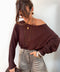 Haut asymétrique longues - choco