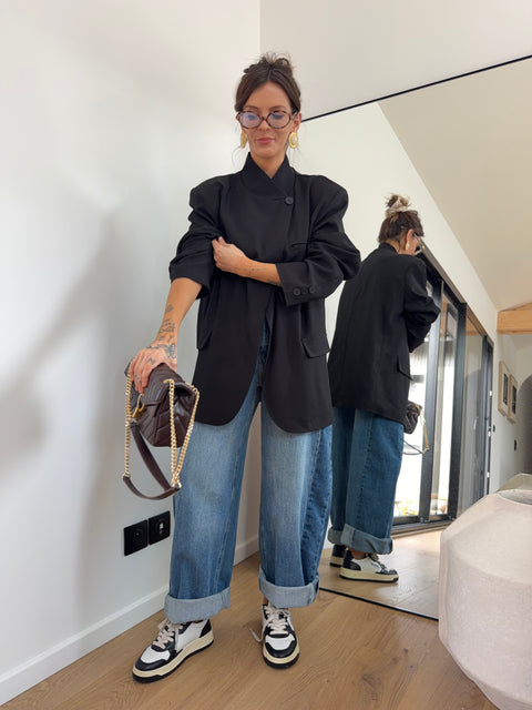 Blazer à boutons - noir