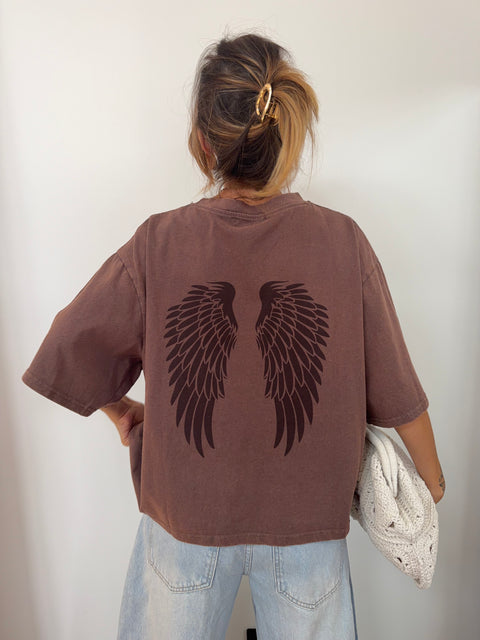 T-shirt Angel - chocolat
