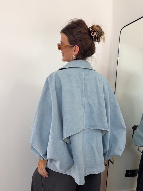 Veste trapèze en jean