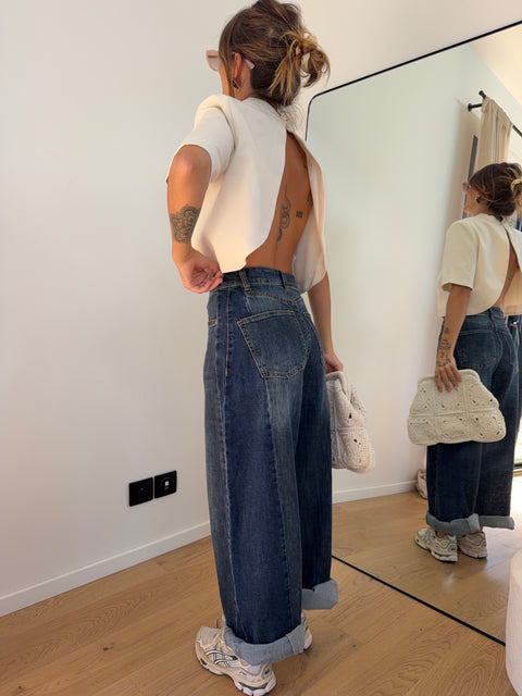 Jeans ballon 2 bleu