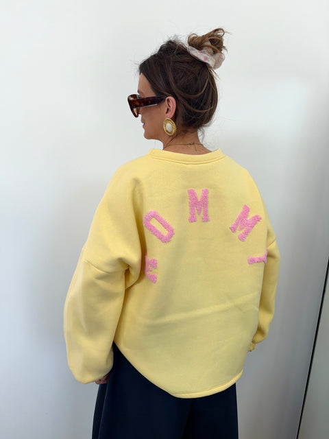 Pull MOMMY - jaune