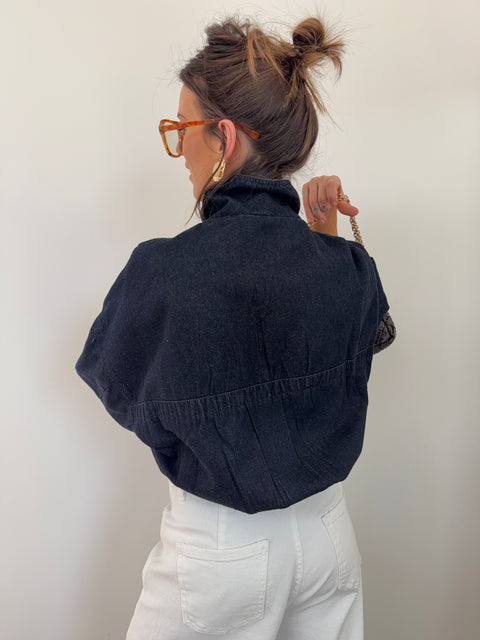 Veste en jeans brut