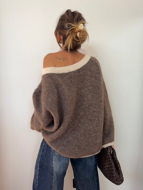Pull Bali - moka et beige