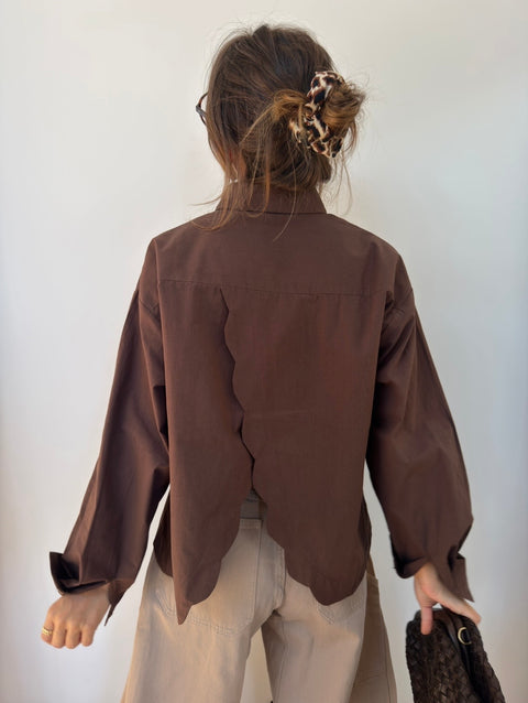 Chemise Flora - choco