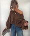 Pull oversize - chocolat