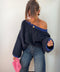 Pull Bali - bleu et bleu électrique