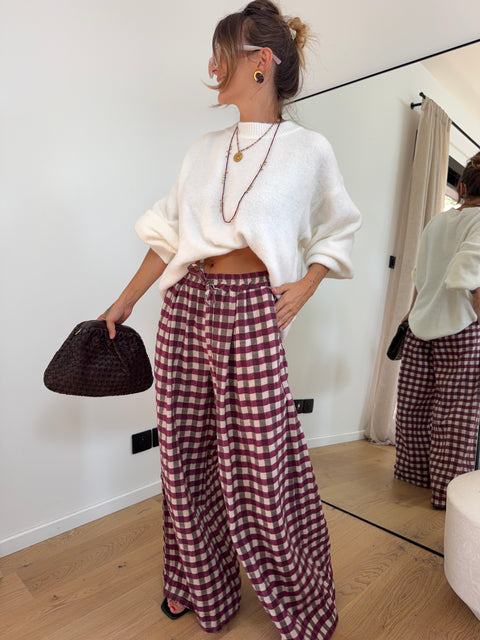 Pantalon Hazel - prune
