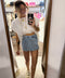 Jupe short - Demin