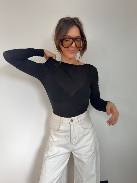 Soutien gorge dos nu - noir