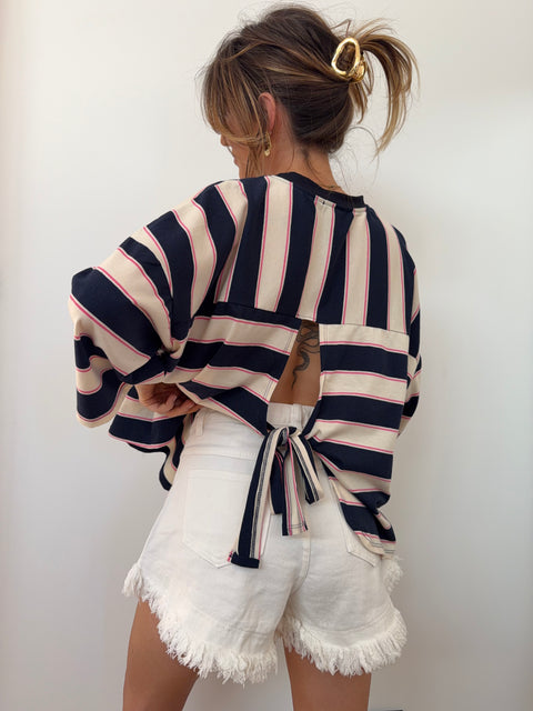 Short en jean - blanc