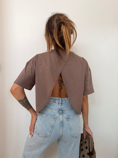 T-shirt Mia Lover's - café