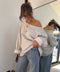 Sweat oversize - gris clair
