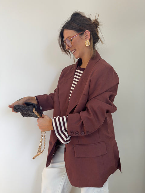 Blazer oversize - terracotta