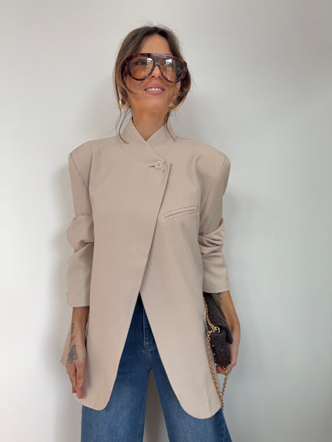 Blazer à boutons - beige