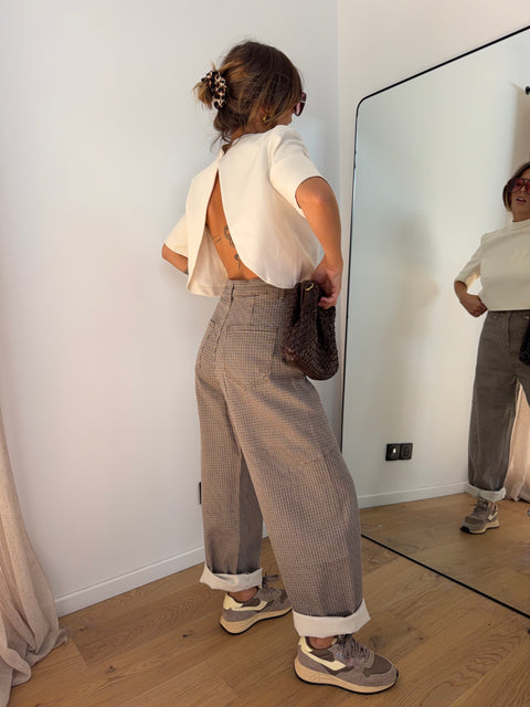 Jeans Mayron - pied de poule