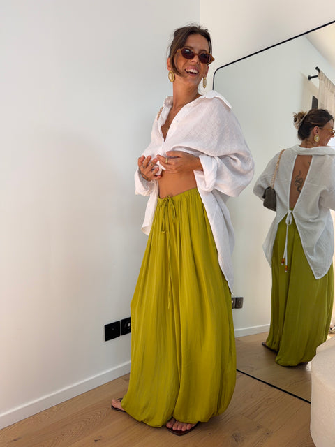 Pantalon ballon Liz - vert anis