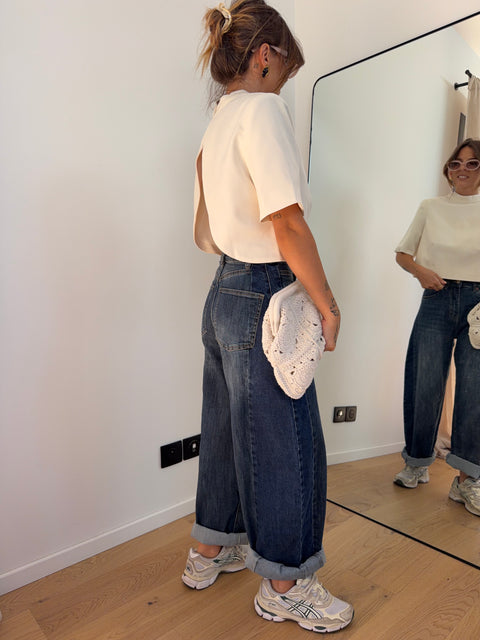 Jeans ballon 2 bleu