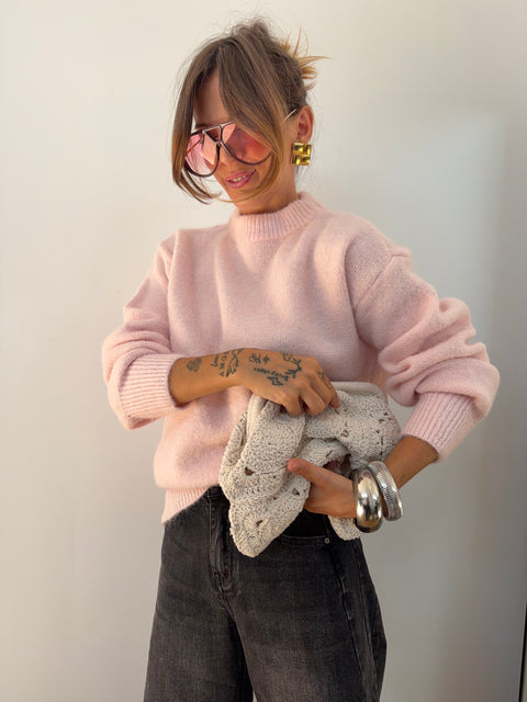 Pull parfait - rose poudré