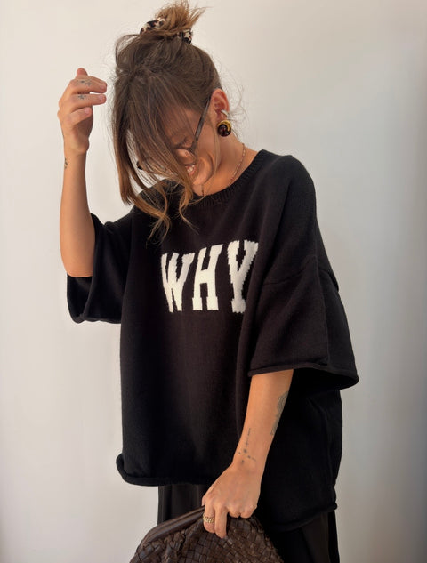 Pull épais WHY - Noir