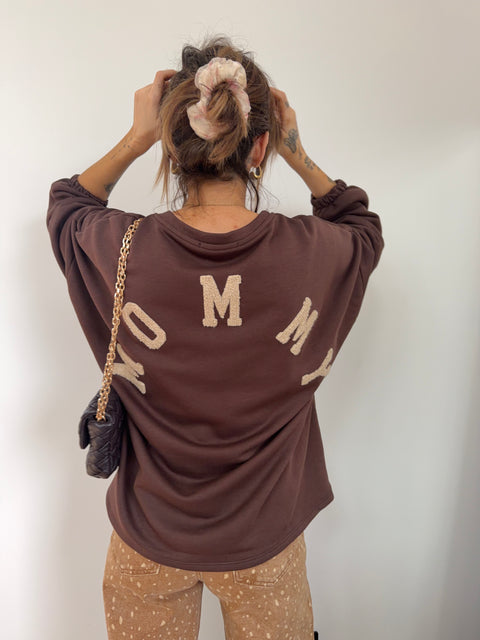 Sweat léger Mommy - chocolat