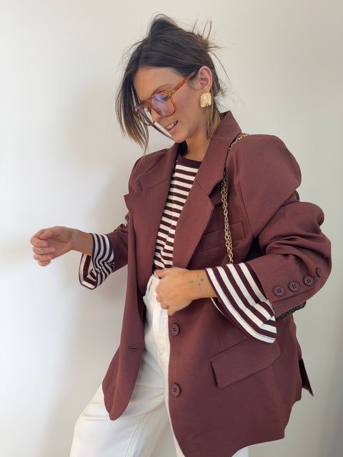 Blazer oversize - terracotta