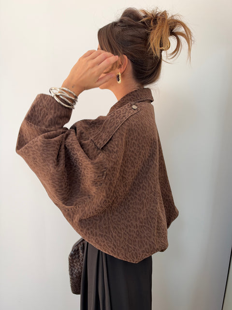 Veste leopard effet velours - Denver