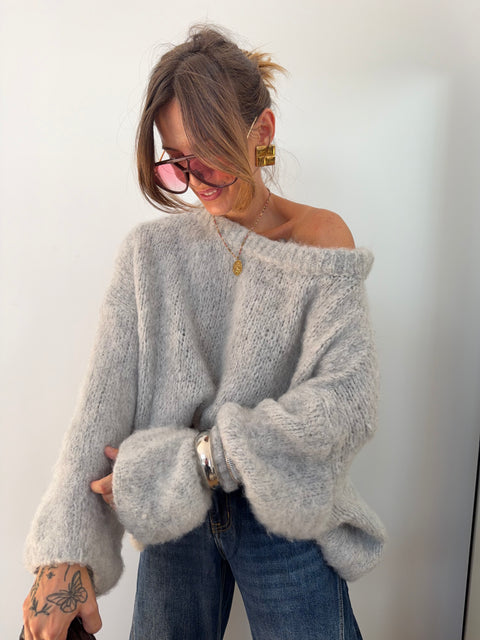 Pull Marlon - gris clair