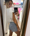 Short à strass - bleu clair