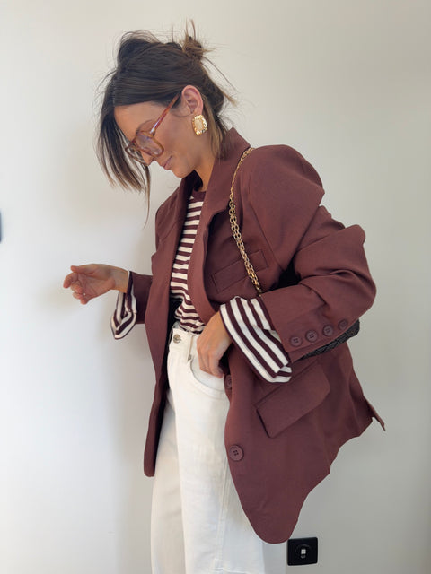 Blazer oversize - terracotta