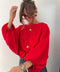 Haut bouffant - rouge