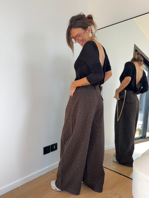 Pantalon ballon léopard