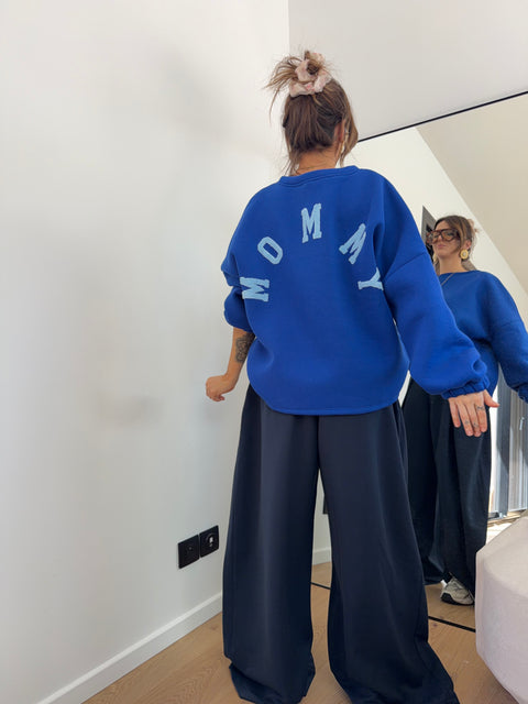 Pull MOMMY - bleu roi