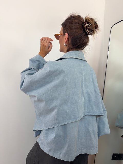 Veste trapèze en jean