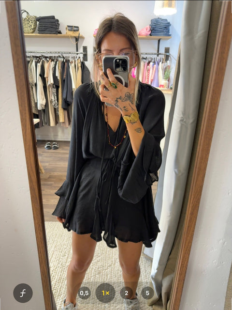 Robe à volants - noir