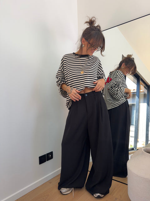 Pantalon droit Joe - noir