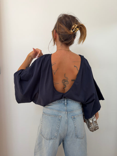 T-shirt Lover's dos nu V - bleu marine
