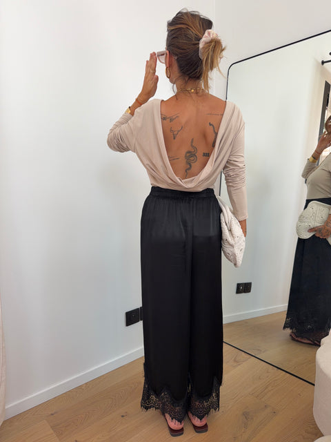 Haut dos nu - beige
