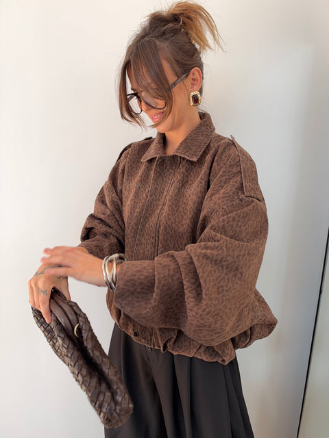Veste leopard effet velours - Denver
