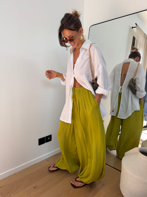 Pantalon ballon Liz - vert anis