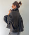 Veste similicuir - noire