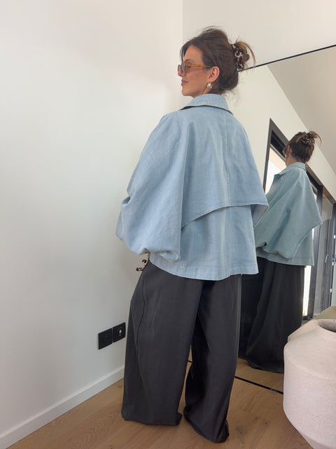 Veste trapèze en jean