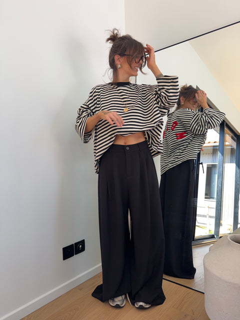 Pantalon droit Joe - noir