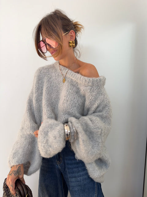 Pull Marlon - gris clair