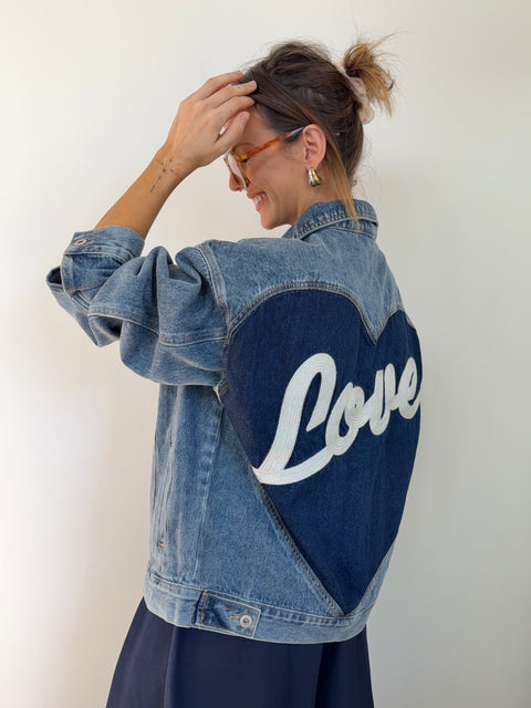 Veste en jeans - love