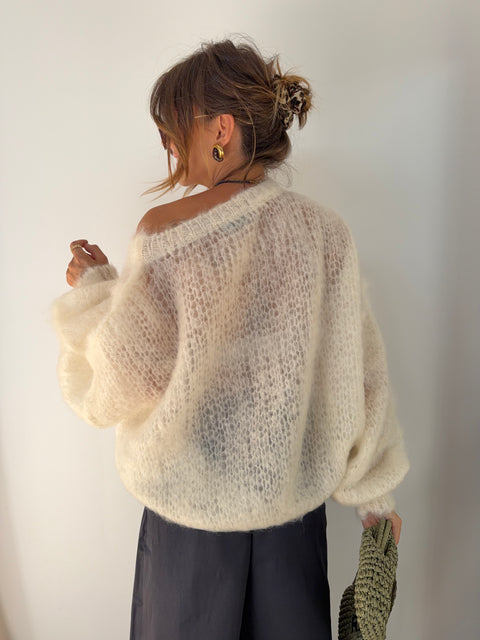 Pull 80% Mohair - beige