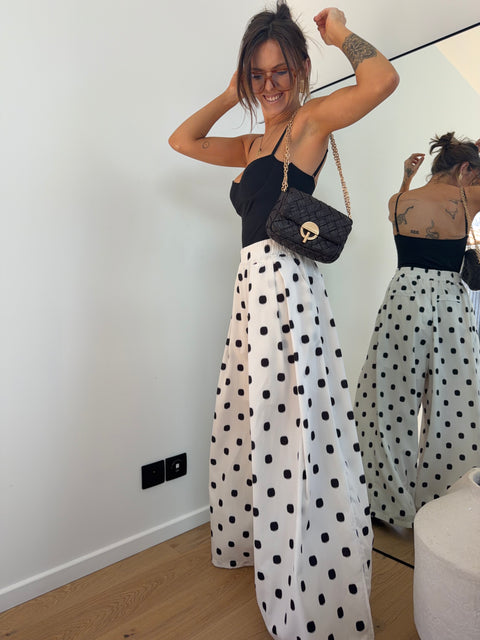 Pantalon à gros pois