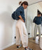 Jeans ballon beige