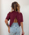 T-shirt Mia Lover's - bordeaux